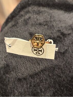 Tory Burch Hexagon Logo Ring 7